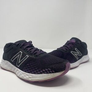 New Balance Arishi V2 Fresh Foam Sz 7 Womens Running Shoes Black Purple WARISCP2